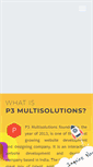 Mobile Screenshot of p3multisolutions.com